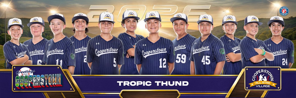 Finished team panorama with every athlete's face aligned